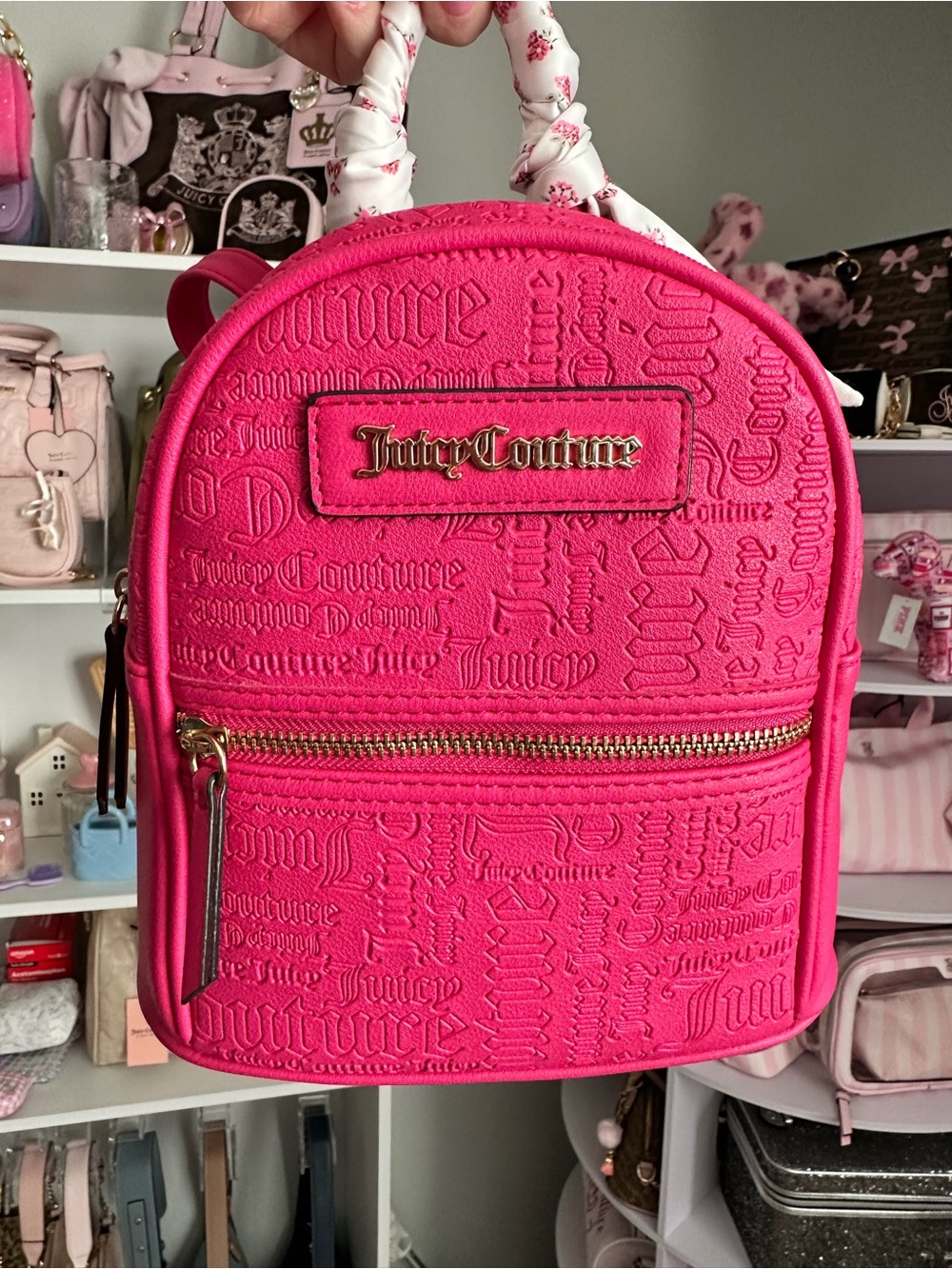 JUICY COUTURE HOT PINK MINI BACKPACK